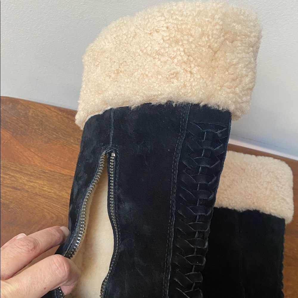 UGG Black and Tan Winter Boots - Picture 6 of 10